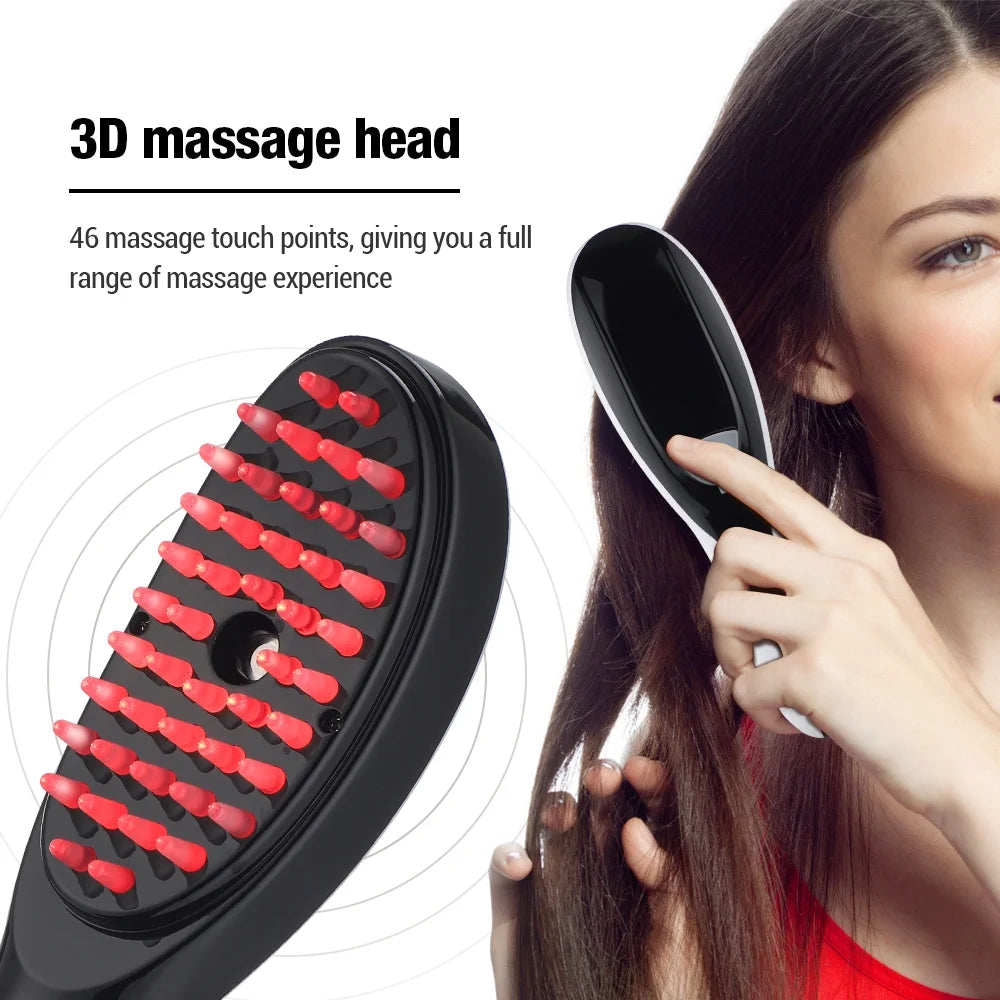 Revitalize Your Scalp with the Electric Spray Massage Comb - Microcurrent Therapy & Red/Blue Light for Hair Growth!