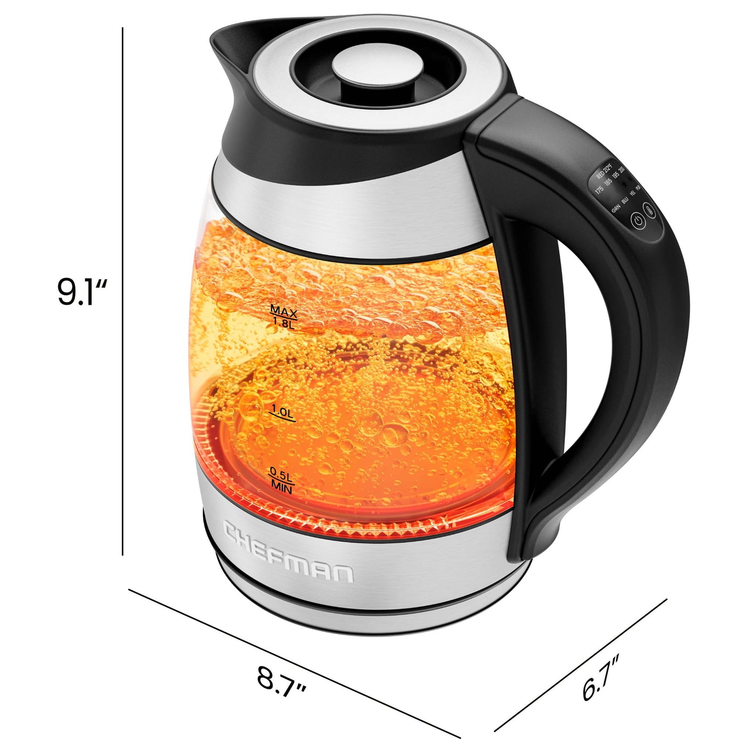 Elevate Your Brewing Experience with the 1.8L Electric Glass Kettle Featuring Temperature Control and Removable Tea Infuser