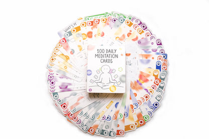 Transform Your Mindset with 100 Meditation Cards | Positive Affirmations for Stress Relief & Mindfulness | Perfect Gift for Teens & Adults