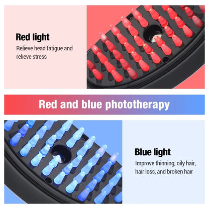 Revitalize Your Scalp with the Electric Spray Massage Comb - Microcurrent Therapy & Red/Blue Light for Hair Growth!