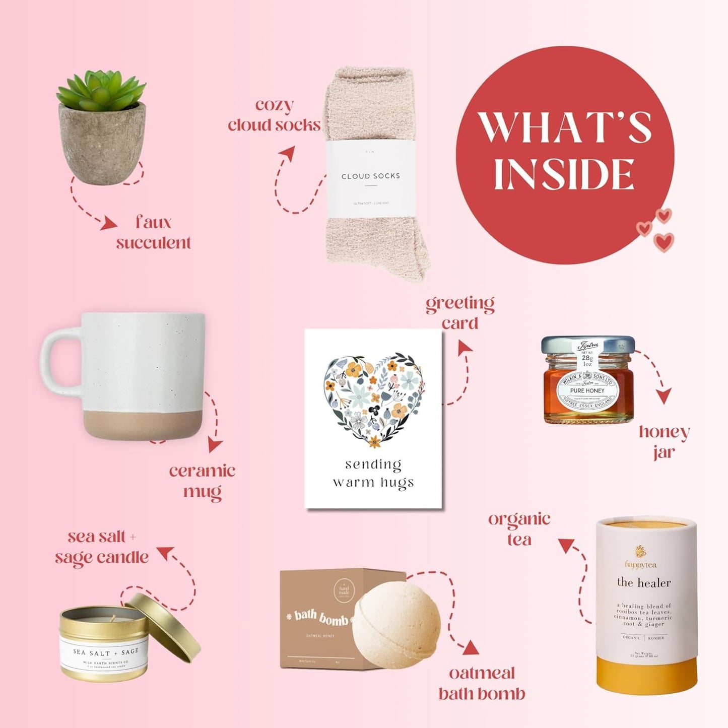 Indulge in Relaxation with the Unboxme Luxe Self Care Gift Box for Women | Thoughtful Premium Care Package Featuring a Sending Hugs Card | Ultimate Spa Basket for Wellness and Comfort
