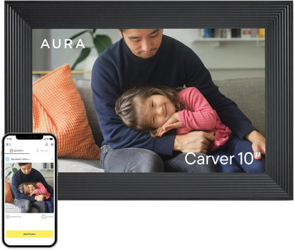Carver 10.1" HD Digital Picture Frame - The Ultimate Gift for Memories with Easy WiFi Setup and Unlimited Storage