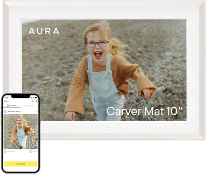 Carver 10.1" HD Digital Picture Frame - The Ultimate Gift for Memories with Easy WiFi Setup and Unlimited Storage