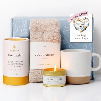 Indulge in Relaxation with the Unboxme Luxe Self Care Gift Box for Women | Thoughtful Premium Care Package Featuring a Sending Hugs Card | Ultimate Spa Basket for Wellness and Comfort