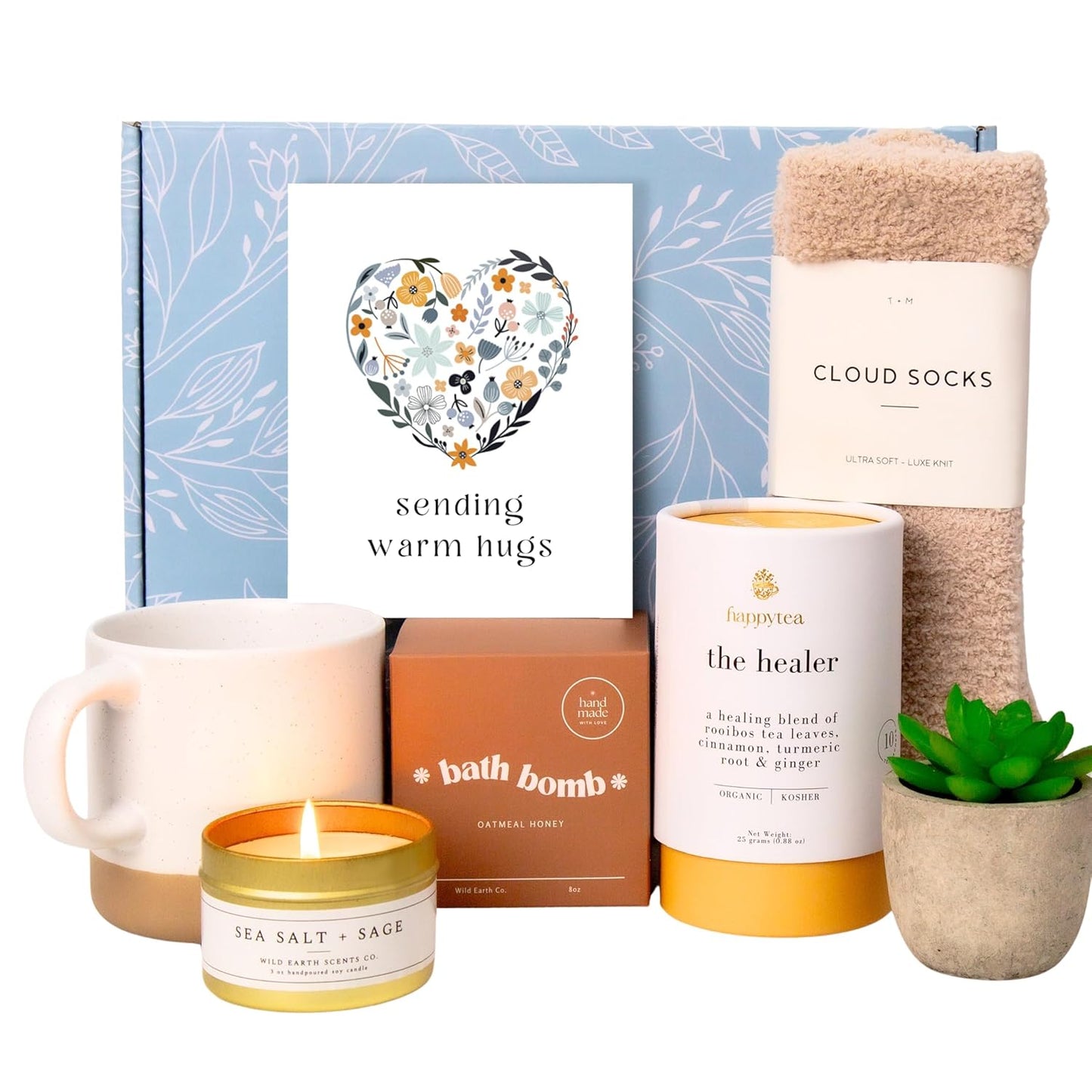 Indulge in Relaxation with the Unboxme Luxe Self Care Gift Box for Women | Thoughtful Premium Care Package Featuring a Sending Hugs Card | Ultimate Spa Basket for Wellness and Comfort