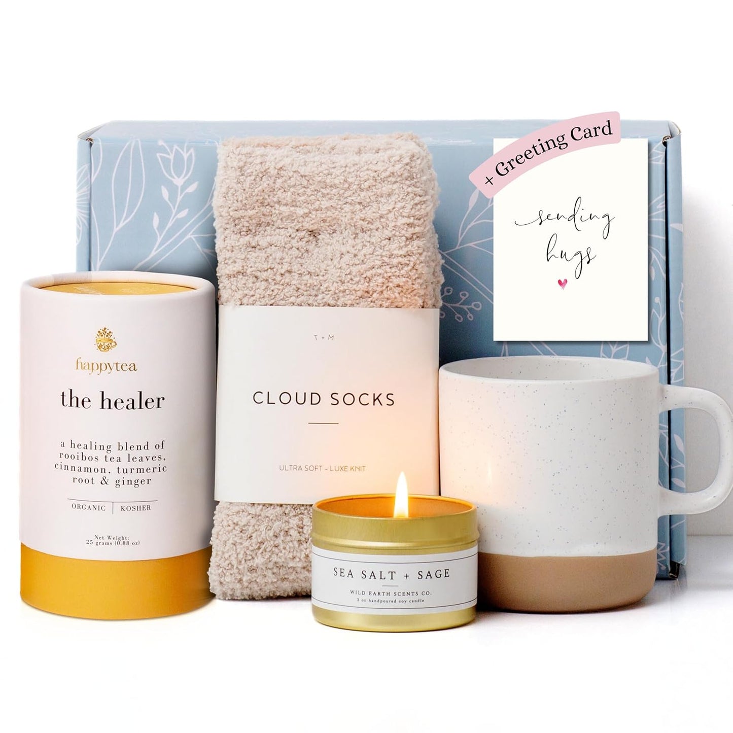 Indulge in Relaxation with the Unboxme Luxe Self Care Gift Box for Women | Thoughtful Premium Care Package Featuring a Sending Hugs Card | Ultimate Spa Basket for Wellness and Comfort