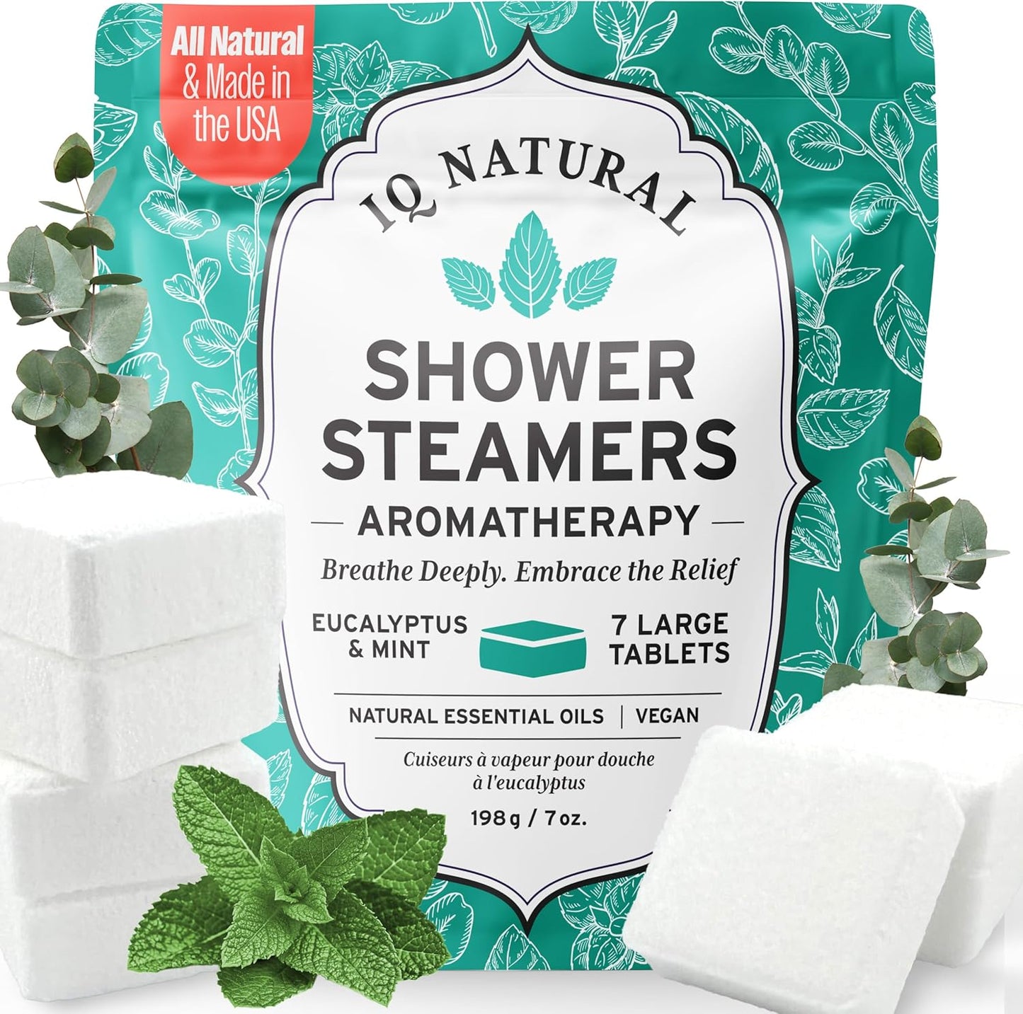 Revitalize Your Shower Experience with Eucalyptus Shower Steamers - Organic Aromatherapy Bombs Made in the USA