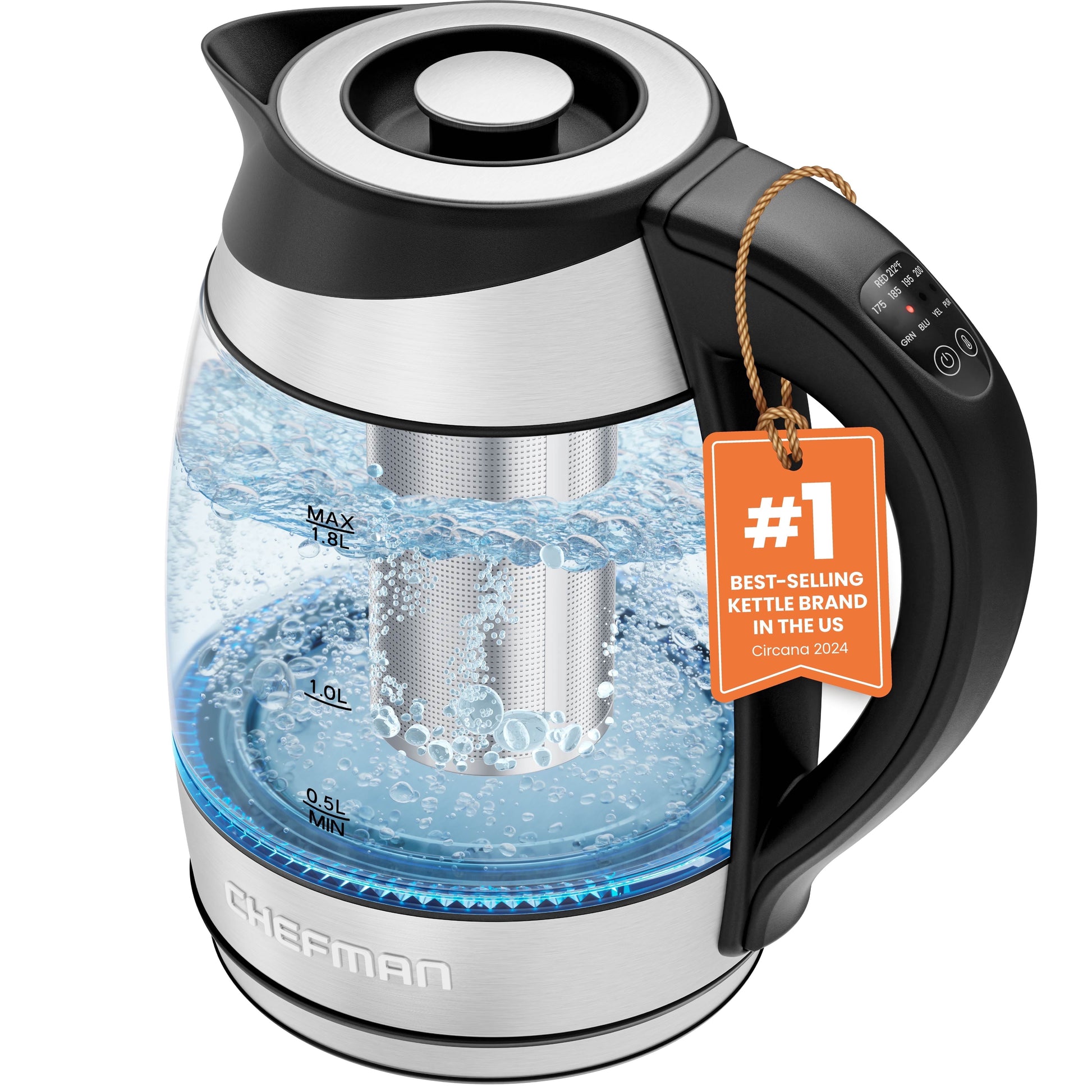 Elevate Your Brewing Experience with the 1.8L Electric Glass Kettle Featuring Temperature Control and Removable Tea Infuser