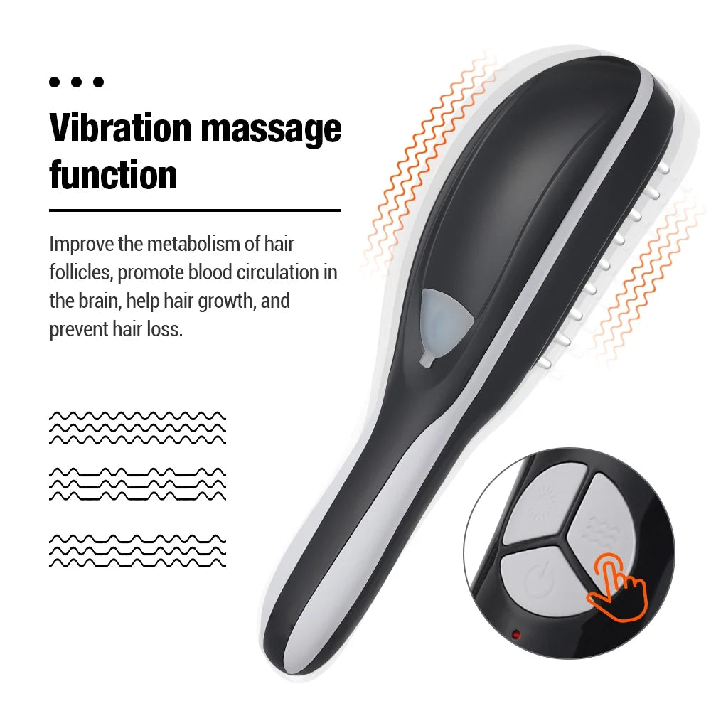 Revitalize Your Scalp with the Electric Spray Massage Comb - Microcurrent Therapy & Red/Blue Light for Hair Growth!
