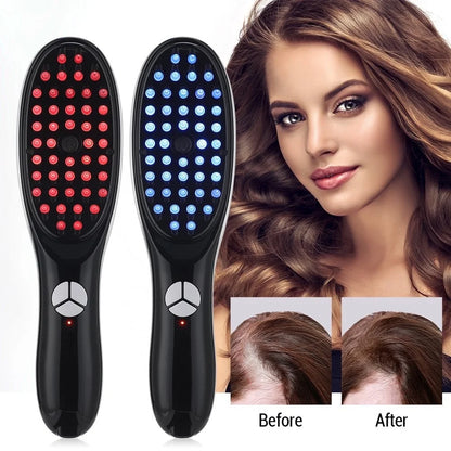 Revitalize Your Scalp with the Electric Spray Massage Comb - Microcurrent Therapy & Red/Blue Light for Hair Growth!