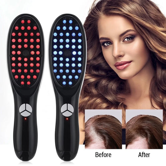 Revitalize Your Scalp with the Electric Spray Massage Comb - Microcurrent Therapy & Red/Blue Light for Hair Growth!