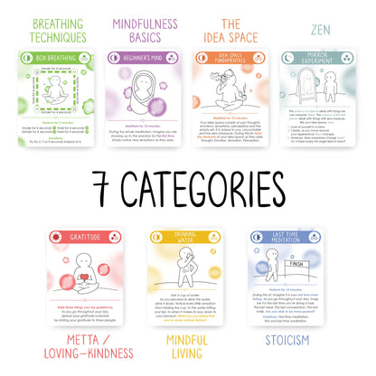 Transform Your Mindset with 100 Meditation Cards | Positive Affirmations for Stress Relief & Mindfulness | Perfect Gift for Teens & Adults