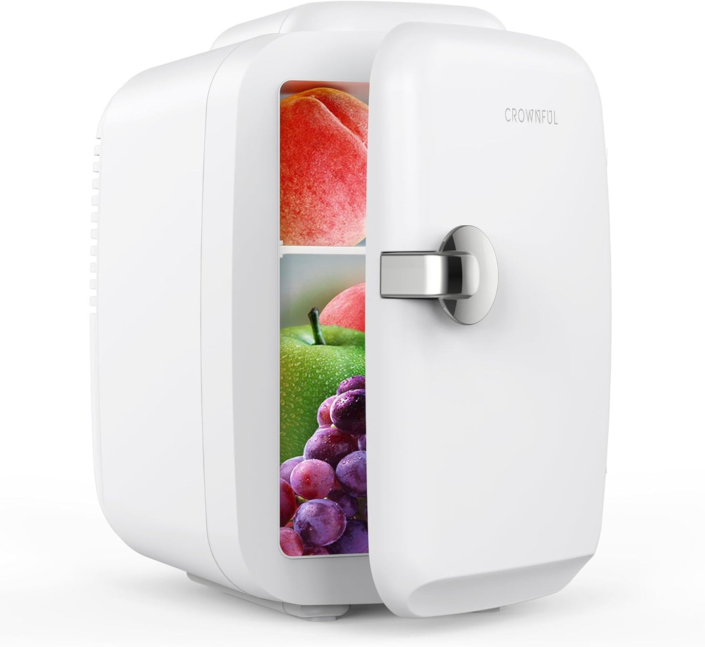 4-Liter Portable Skincare Mini Fridge - White Beauty Cooling & Warming Fridge